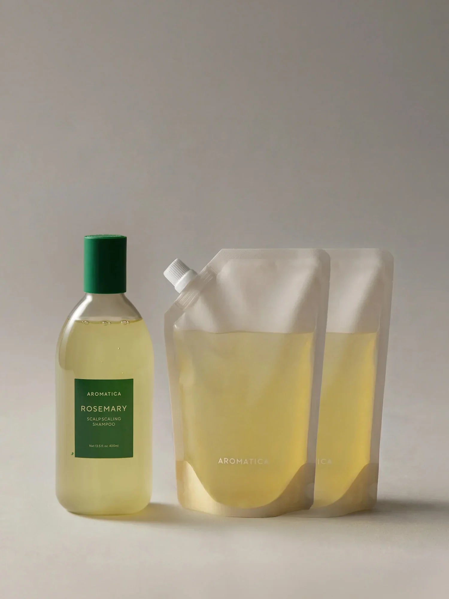 Rosemary Scalp Scaling Shampoo 400ml & Refill 500ml x2