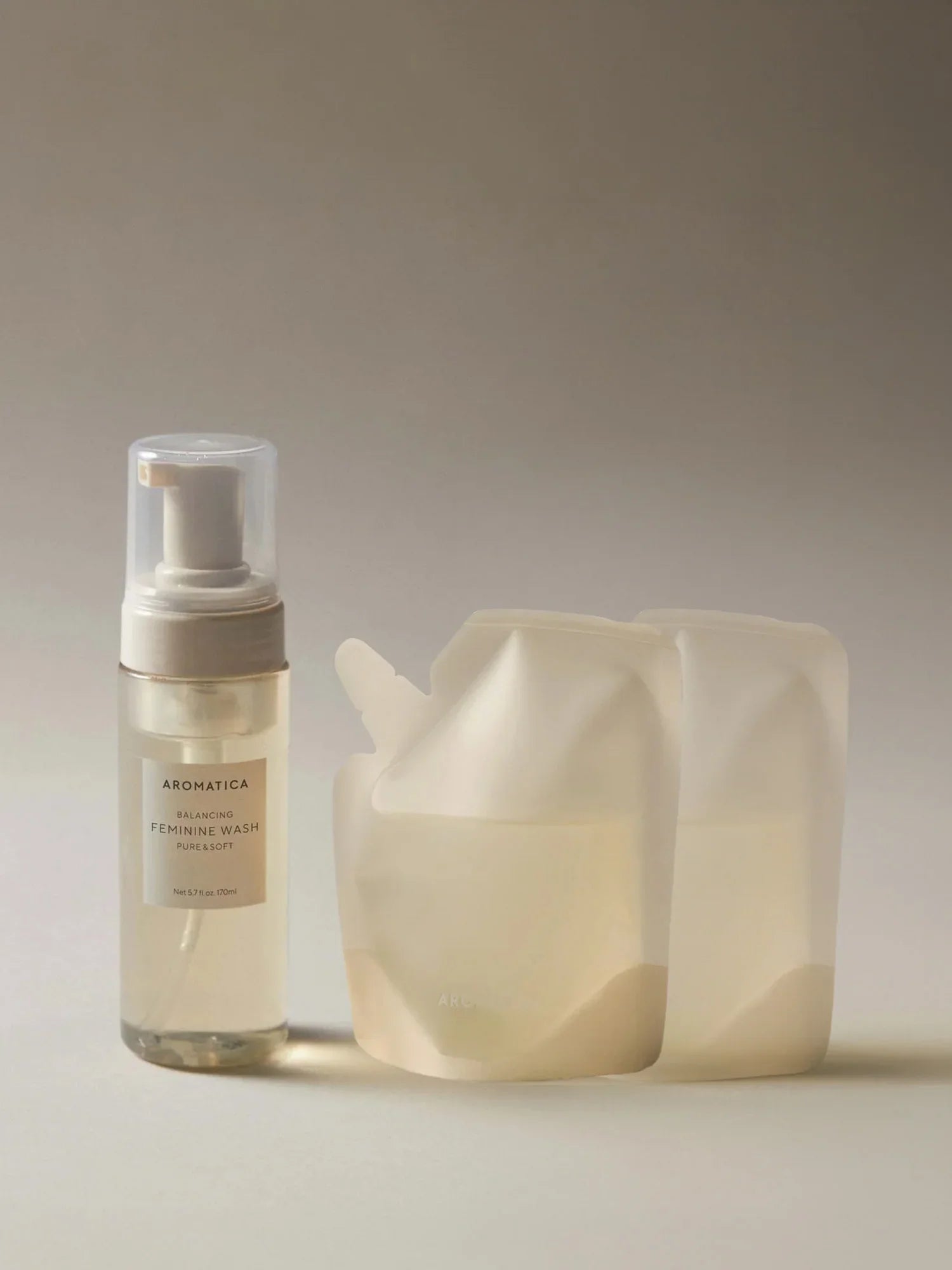 Pure & Soft Feminine Wash 170ml & Refill 100ml x2