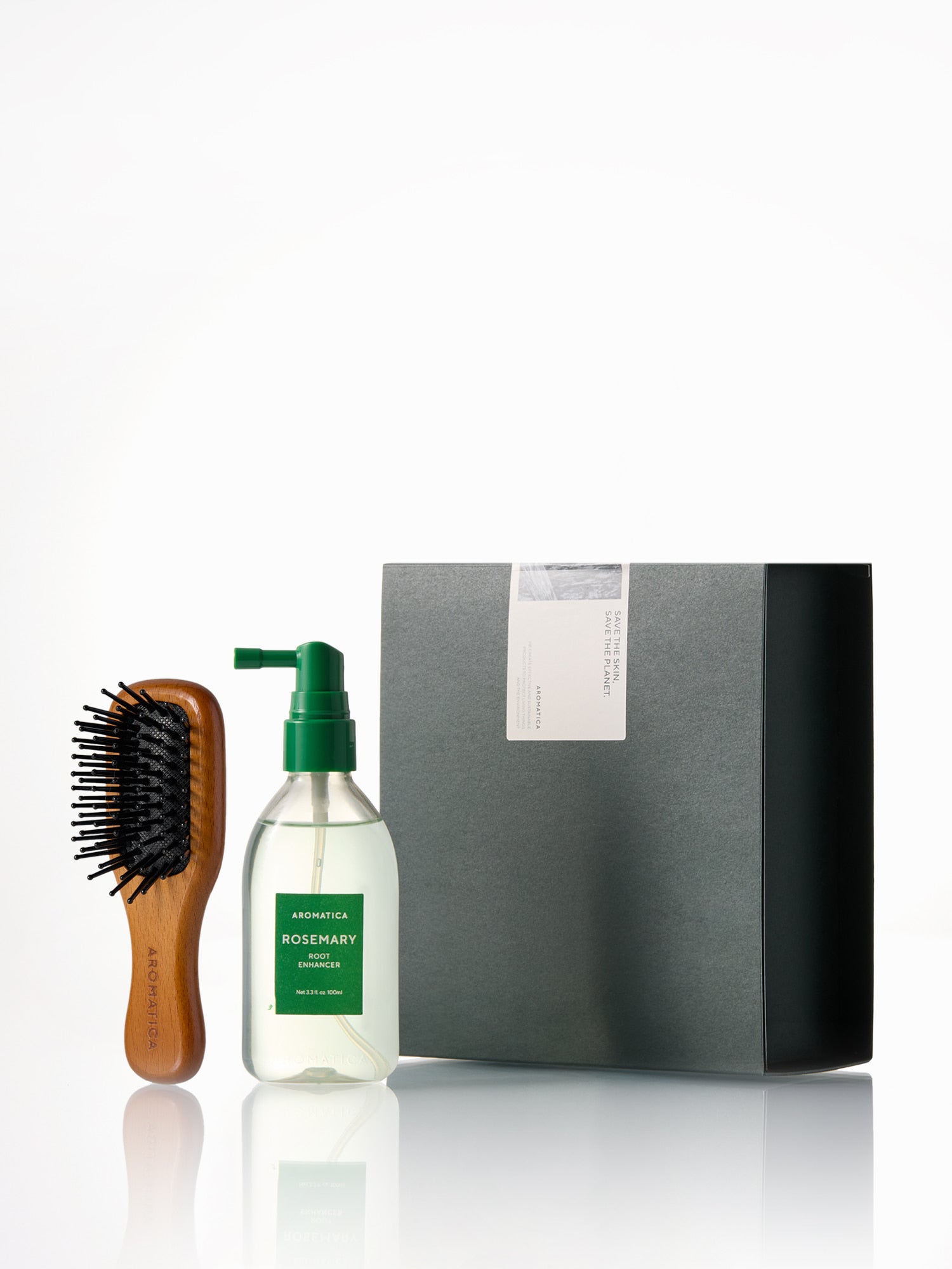 Rosemary Root Enhancer & Wooden Brush Set