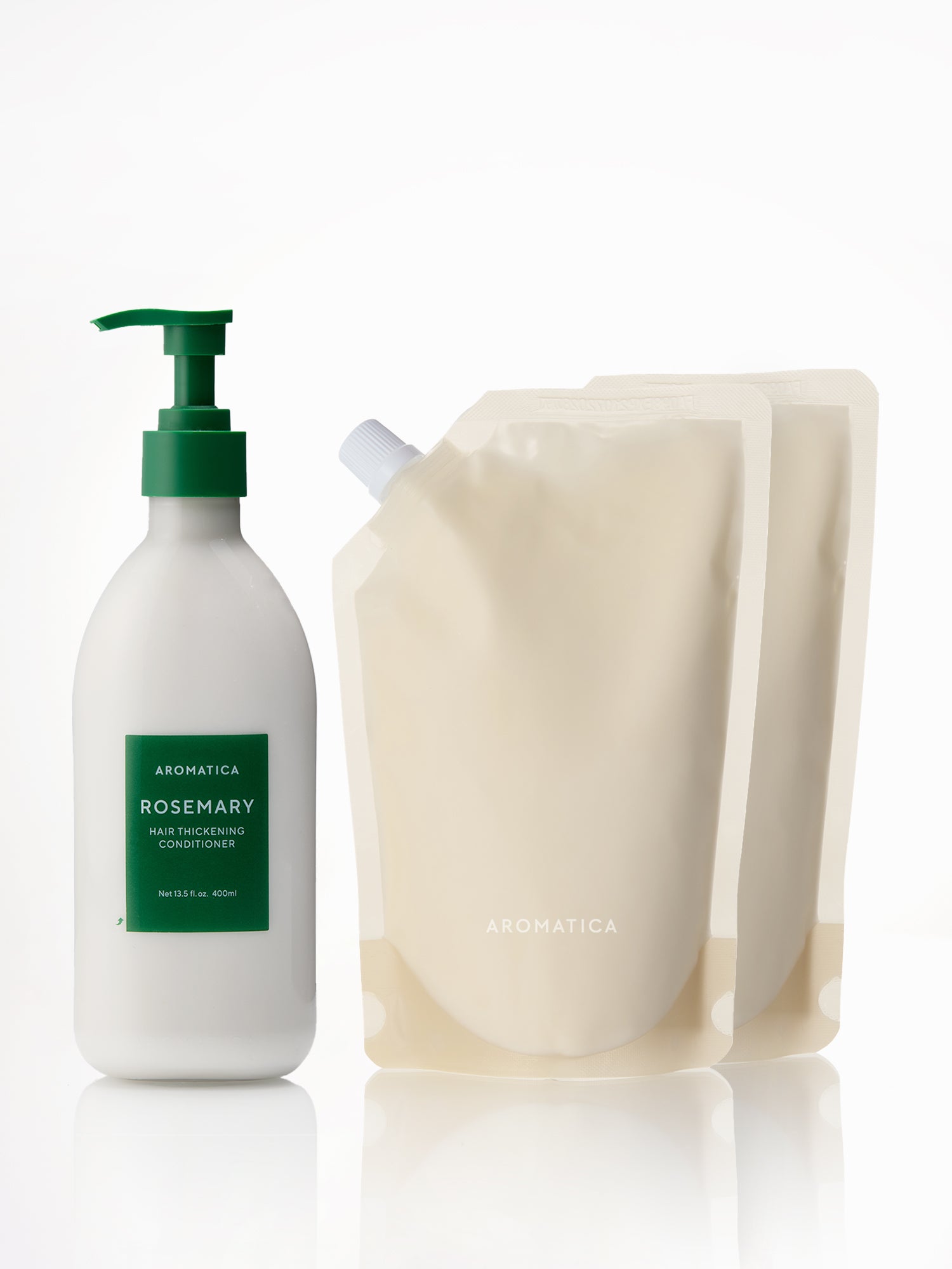 Rosemary Hair Thickening Conditioner 400ml & Refill 500ml x2