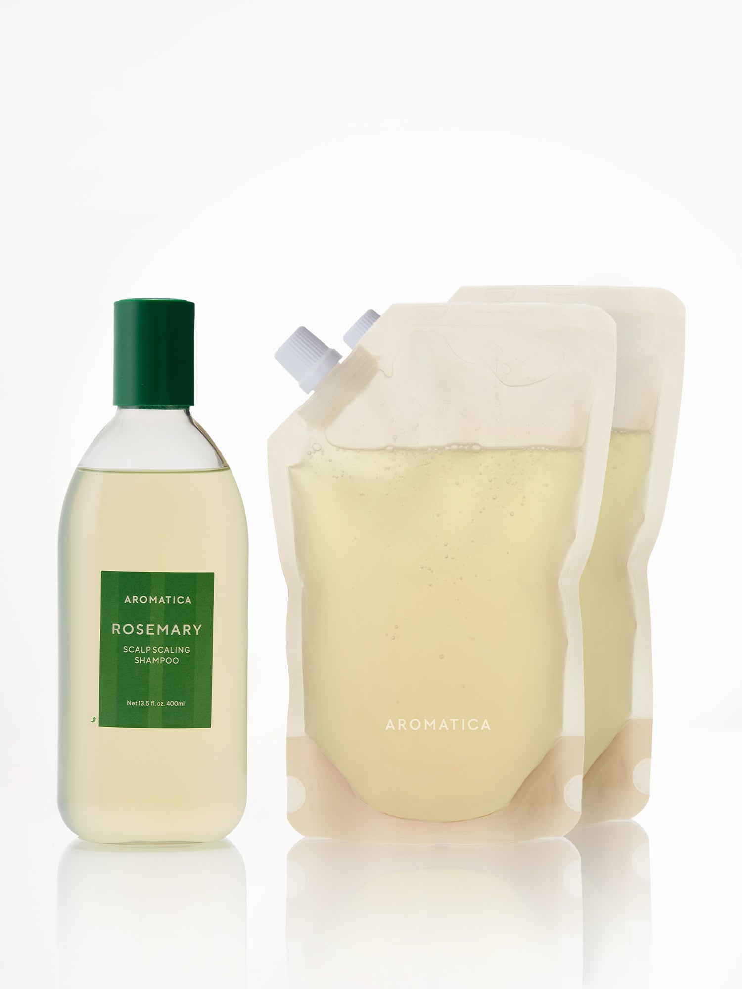 Rosemary Scalp Scaling Shampoo 400ml & Refill 500ml x2