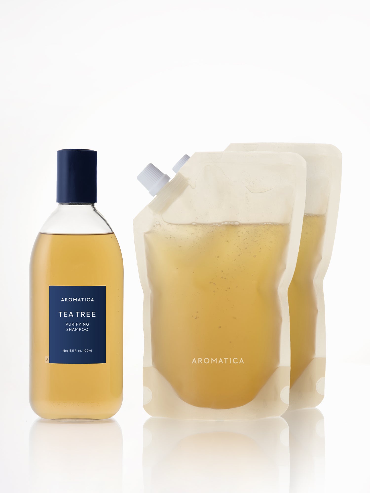 Tea Tree Purifying Shampoo 400ml & Refill 500ml x2
