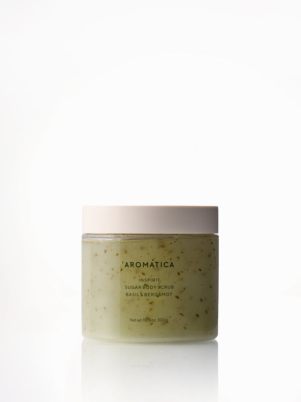 Aromatica Sugar Body Scrub (Basil & Bergamot)