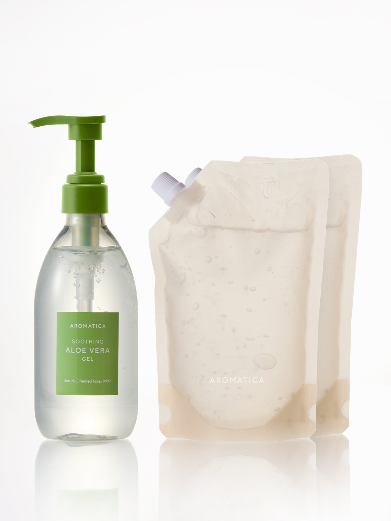 Soothing Aloe Vera Gel 500ml & Refill 500ml x2