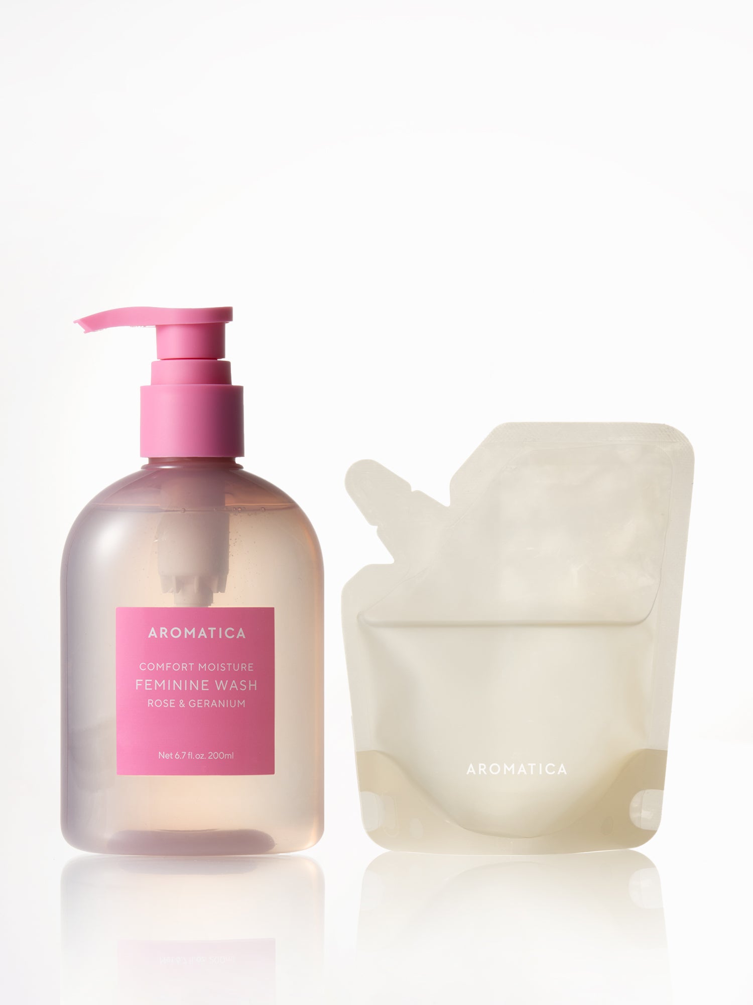 Comfort Moisture Feminine Wash Rose & Geranium 200ml & Refill 100ml