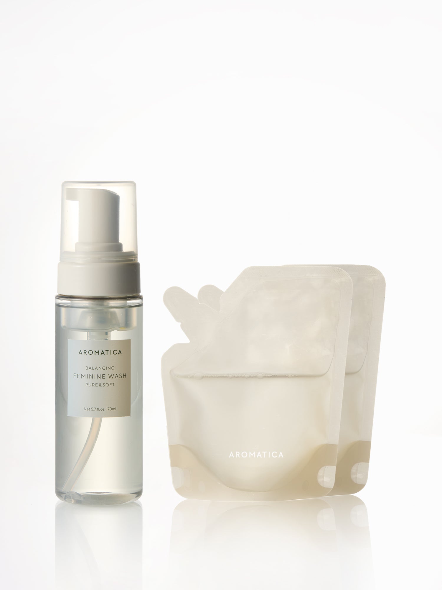 Pure & Soft Feminine Wash 170ml & Refill 100ml x2
