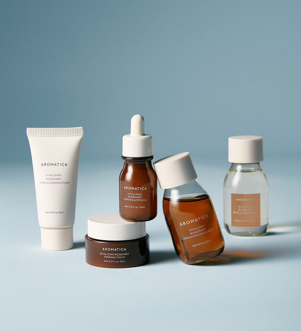 AROMATICA roremaryビタライジング セット Rosemary Skincare Discovery Set – AROMATICA Global