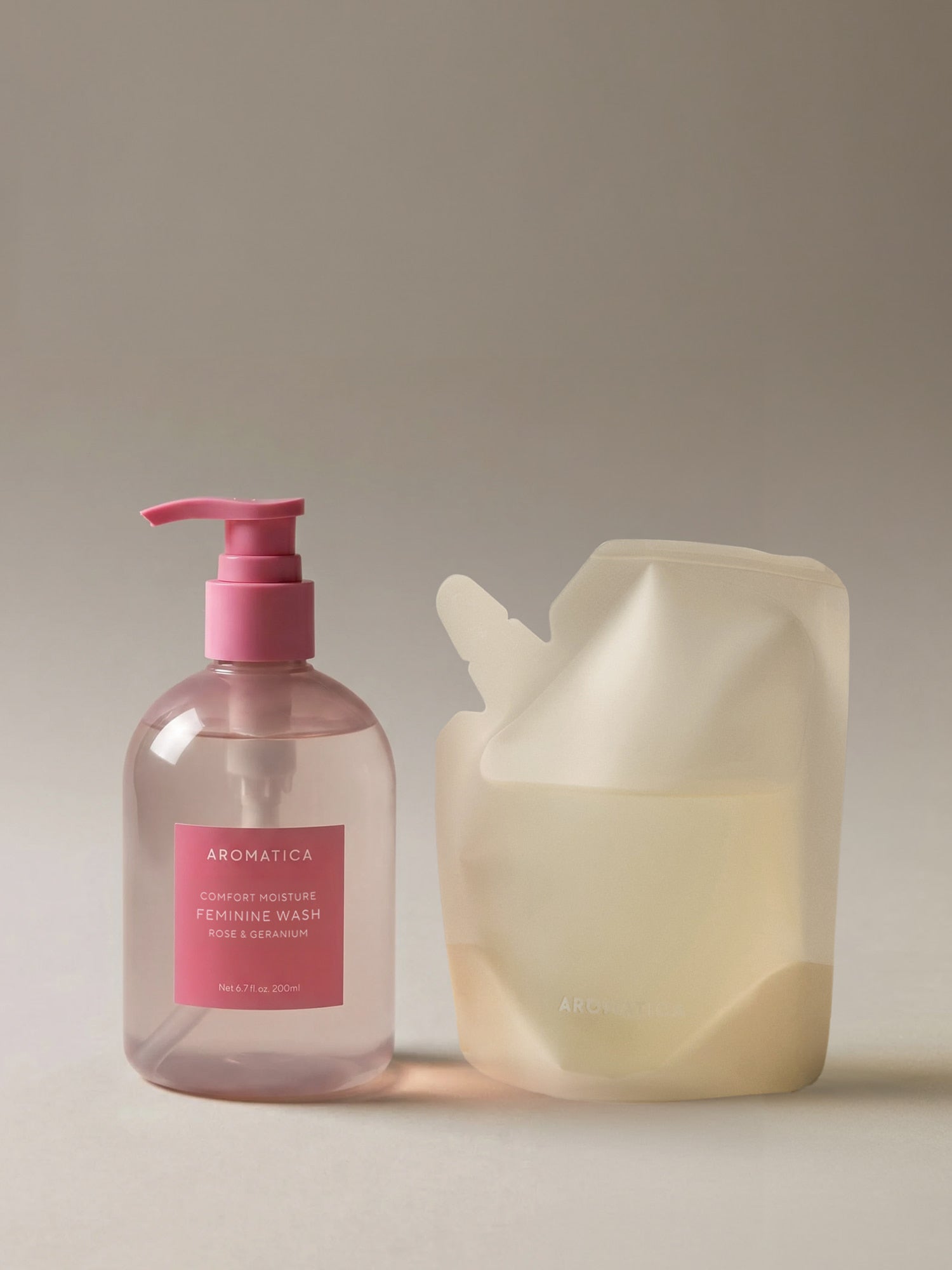 Comfort Moisture Feminine Wash Rose & Geranium 200ml & Refill 100ml