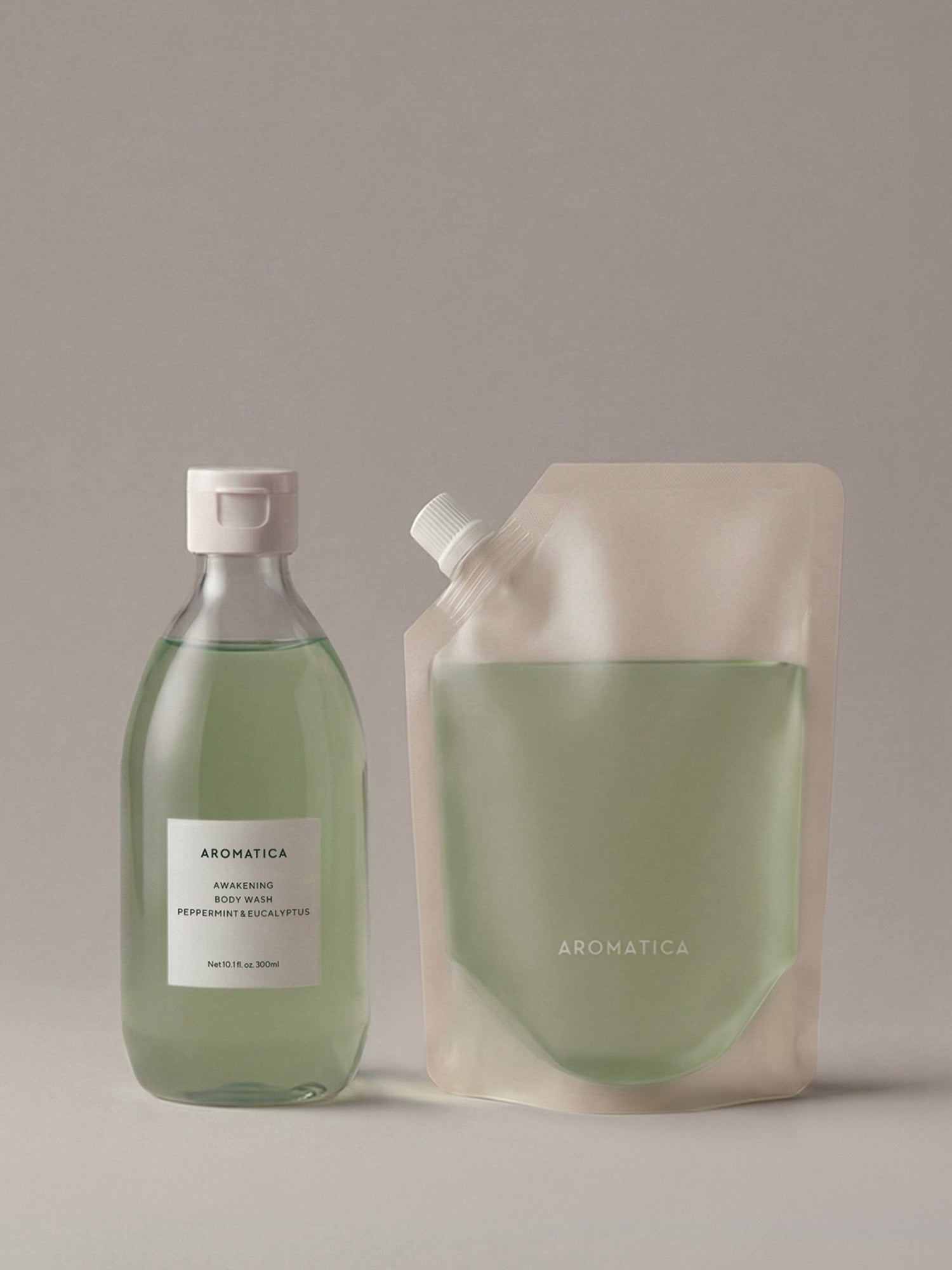 Awakening Body Wash Peppermint & Eucalyptus 300ml & Refill 300ml