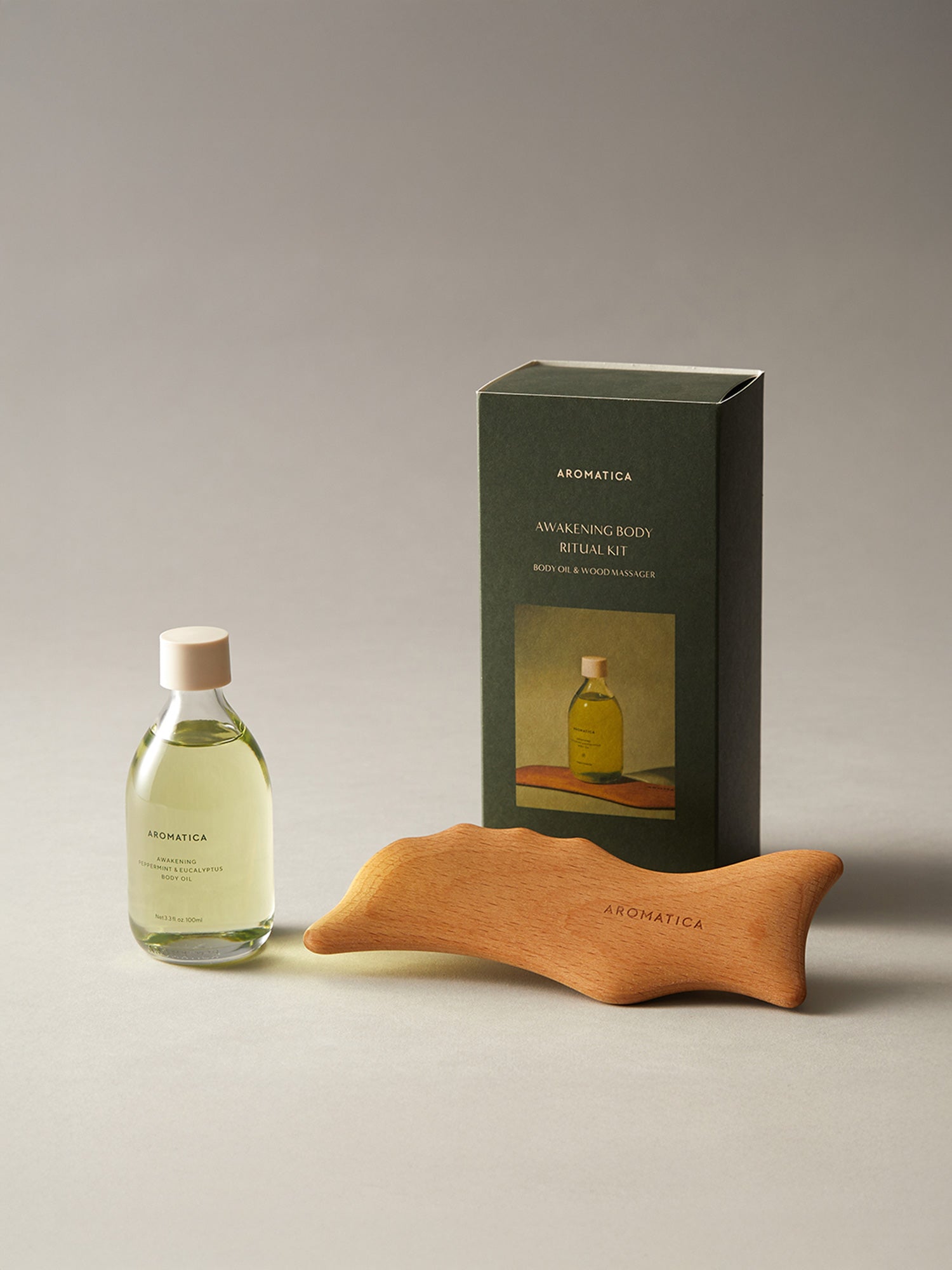 アウェイクニングボディオイル 100ml + ベビードルフィンマッサージャー